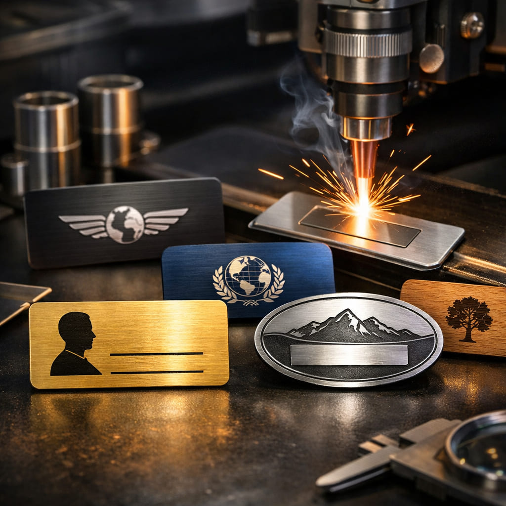 Бейджи с лазерной гравировкой